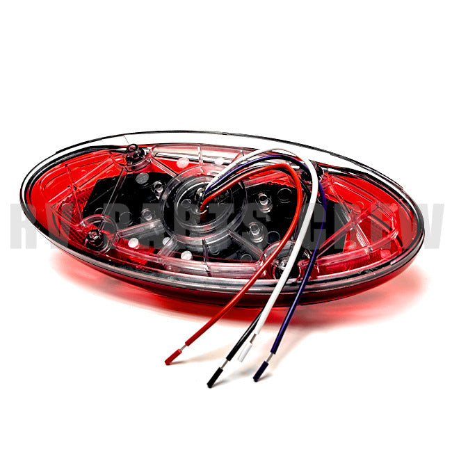 Jayco RV Red Oval Tail Light 9.5" x 4" LED 4-Wire 0317627 | RV Parts Crew, OEM Replacement RV & Trailer Parts