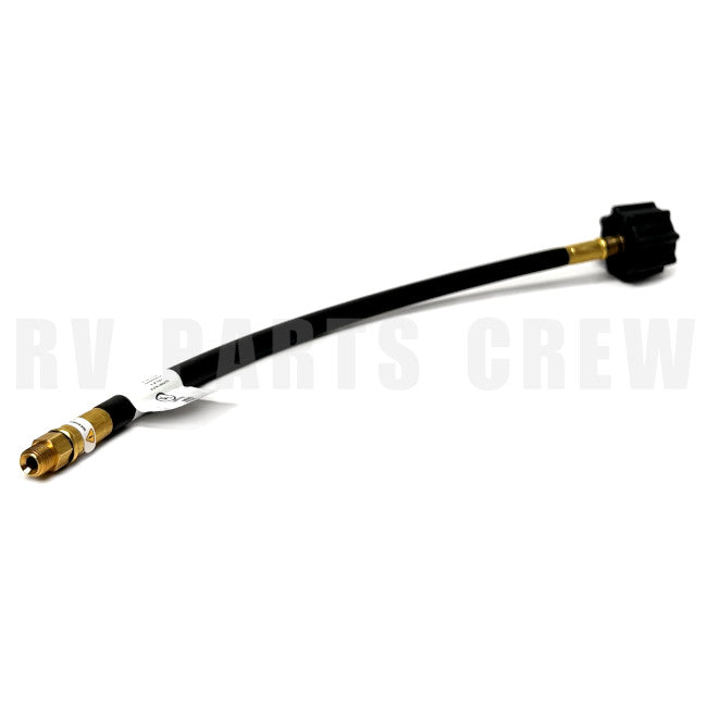 Jayco RV 18" Propane (LP) Hose with 0.25" Inverted Flare 0156583 | RV Parts Crew, OEM Replacement RV & Trailer Parts