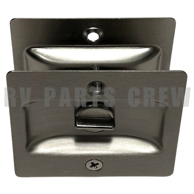 Jayco RV Sliding Door Lock in Satin Nickel 0177458 | RV Parts Crew, OEM Replacement RV & Trailer Parts
