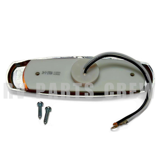Jayco RV Amber LED Clearance Light with Chrome Bezel 0202405 | RV Parts Crew, OEM Replacement RV & Trailer Parts