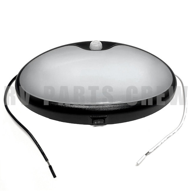 Jayco RV Oval LED Interior Motion Light with Black Base & Clear Lens 0295430 | RV Parts Crew, OEM Replacement RV & Trailer Parts