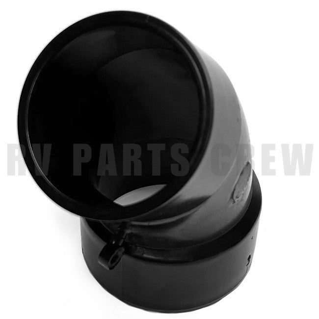 Jayco RV 45 Degree Elbow Pipe / Spigot 3" Black ABS 0012848 | RV Parts Crew, OEM Replacement RV & Trailer Parts