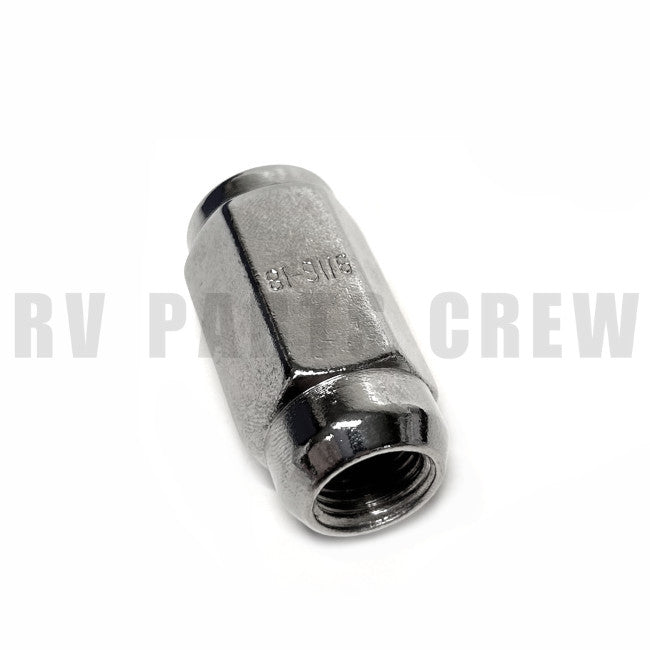 Jayco RV Lug Nut 9/16"-18 Chrome Plated 0082289 | RV Parts Crew, OEM Replacement RV & Trailer Parts