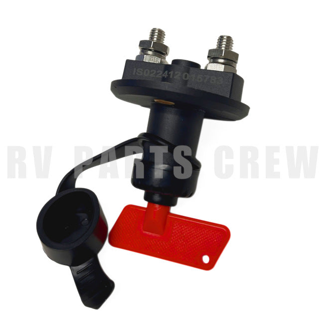 Jayco RV Battery Isolator Switch Disconnect 12 V with Red Key 2043933 | RV Parts Crew, OEM Replacement RV & Trailer Parts