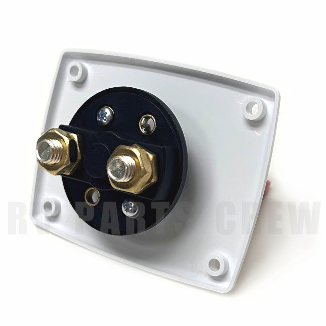 Jayco RV Battery Disconnect Off Switch with White Panel Mount 0281450 | RV Parts Crew, OEM Replacement RV & Trailer Parts