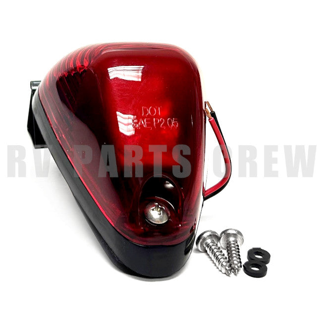 Jayco RV Tear Drop Red LED Light with Black Base 0287723 | RV Parts Crew, OEM Replacement RV & Trailer Parts