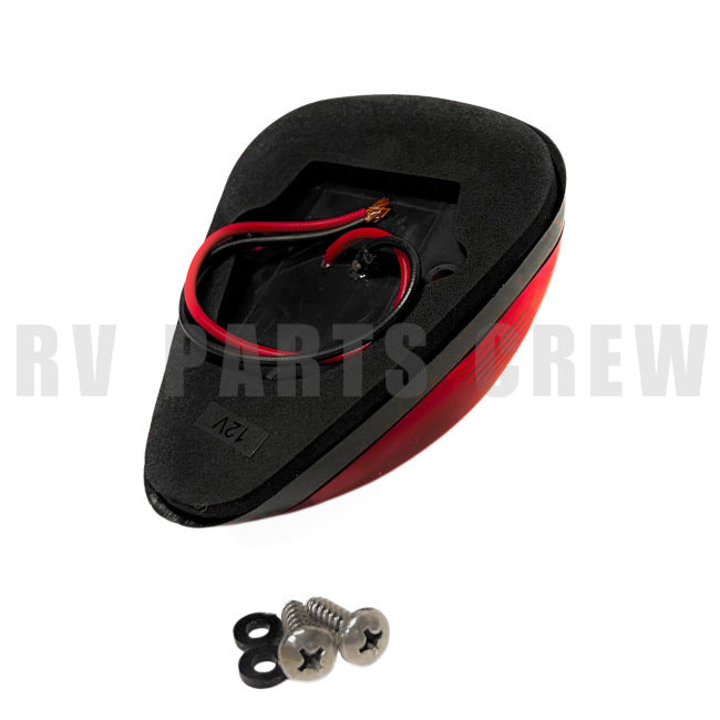 Jayco RV Tear Drop Red LED Light with Black Base 0287723 | RV Parts Crew, OEM Replacement RV & Trailer Parts