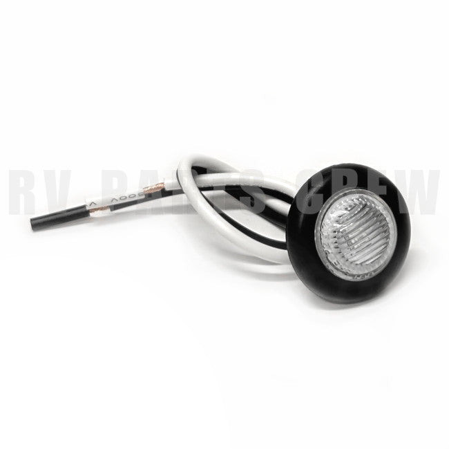 Jayco RV Round 3/4" Clearance Light Blue LED Clear Lens 0340783 | RV Parts Crew, OEM Replacement RV & Trailer Parts