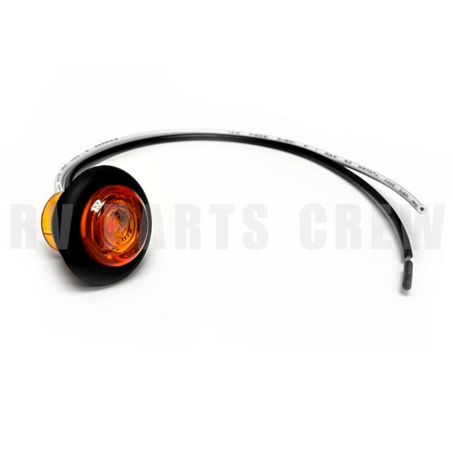 Jayco RV Round 3/4" Clearance Light Amber (Flat Lens, 7/8" Deep) 0340780 | RV Parts Crew, OEM Replacement RV & Trailer Parts