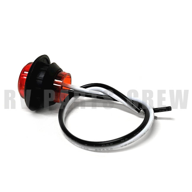 Jayco RV Round 3/4" Clearance Light Red (Flat Lens, 7/8" Deep) 0340781 | RV Parts Crew, OEM Replacement RV & Trailer Parts