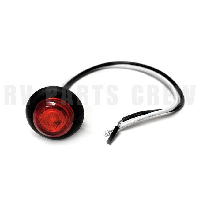 Jayco RV Round 3/4" Clearance Light Red (Flat Lens, 7/8" Deep) 0340781 | RV Parts Crew, OEM Replacement RV & Trailer Parts