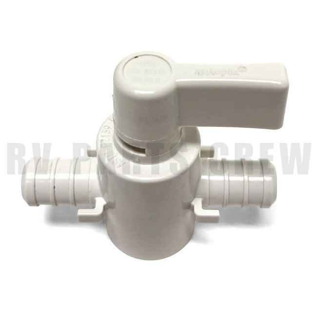 Jayco RV Plastic Ball Valve 1/4 Turn Straight Stop 0220440 | RV Parts Crew, OEM Replacement RV & Trailer Parts