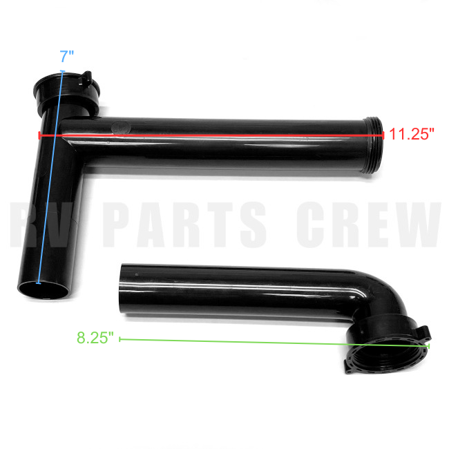 Jayco RV 1.5" Continuous Waste Pipe / Plumbing Drain Kit 0087694 | RV Parts Crew, OEM Replacement RV & Trailer Parts