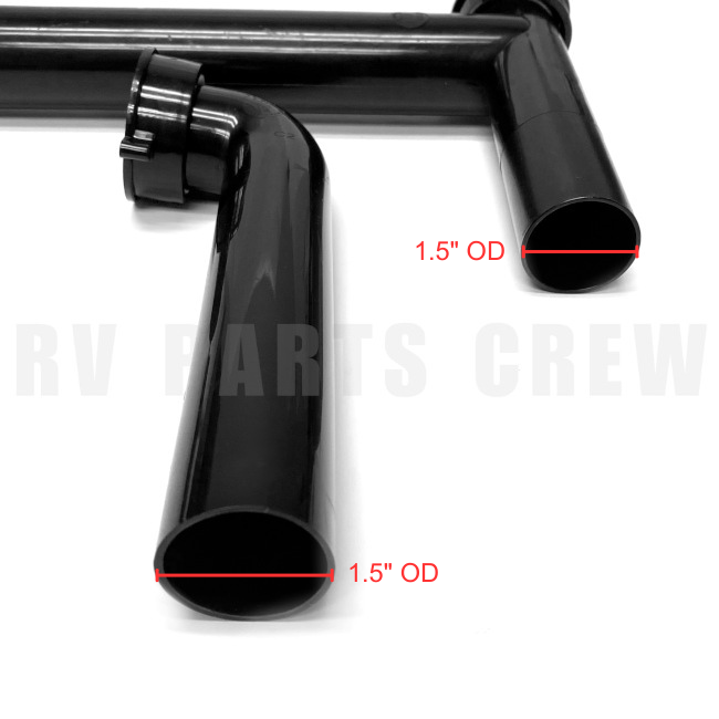 Jayco RV 1.5" Continuous Waste Pipe / Plumbing Drain Kit 0087694 | RV Parts Crew, OEM Replacement RV & Trailer Parts