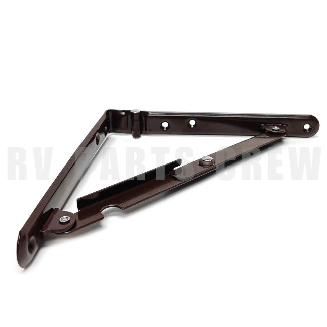 Jayco RV Flip-Up TV Shelf Bracket Brown Collapsible 0174330 | RV Parts Crew, OEM Replacement RV & Trailer Parts