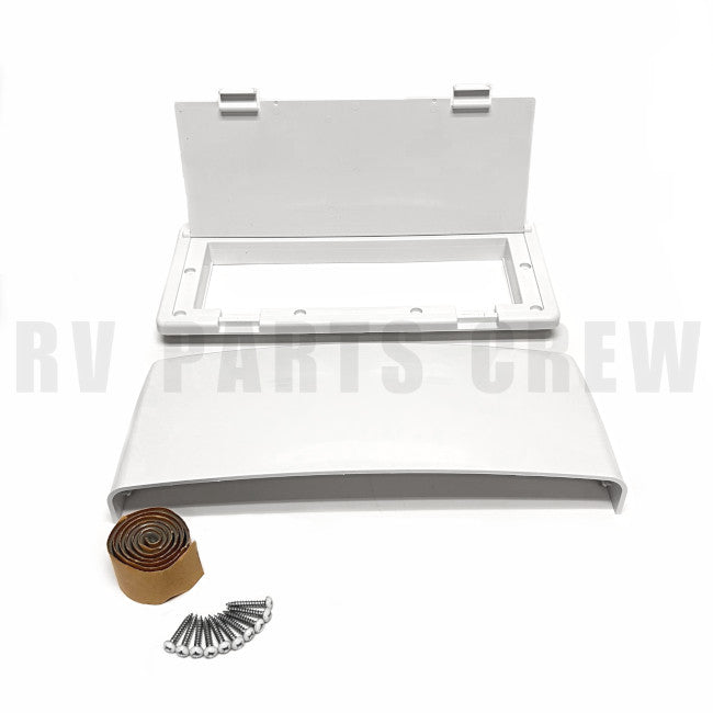 Jayco RV Outside Vent / Rangehood with White Damper 5/8" Flange 0210838 | RV Parts Crew, OEM Replacement RV & Trailer Parts