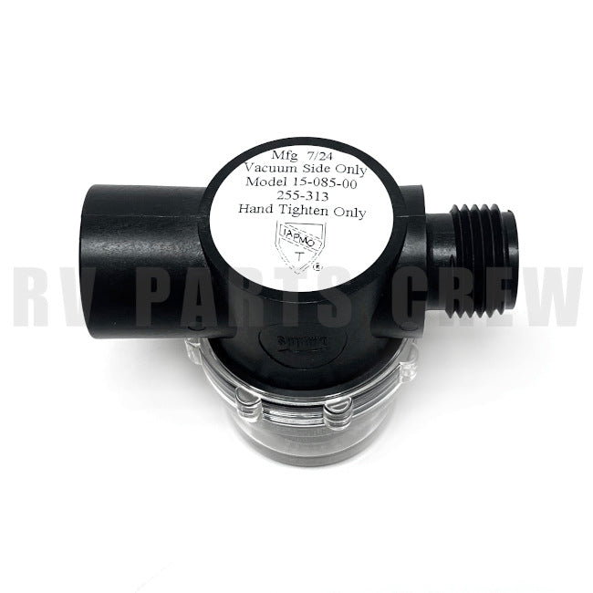 Jayco RV Shurflo Water Pump Inlet Strainer #255-313 with 1/2" NPT 0192626 | RV Parts Crew, OEM Replacement RV & Trailer Parts