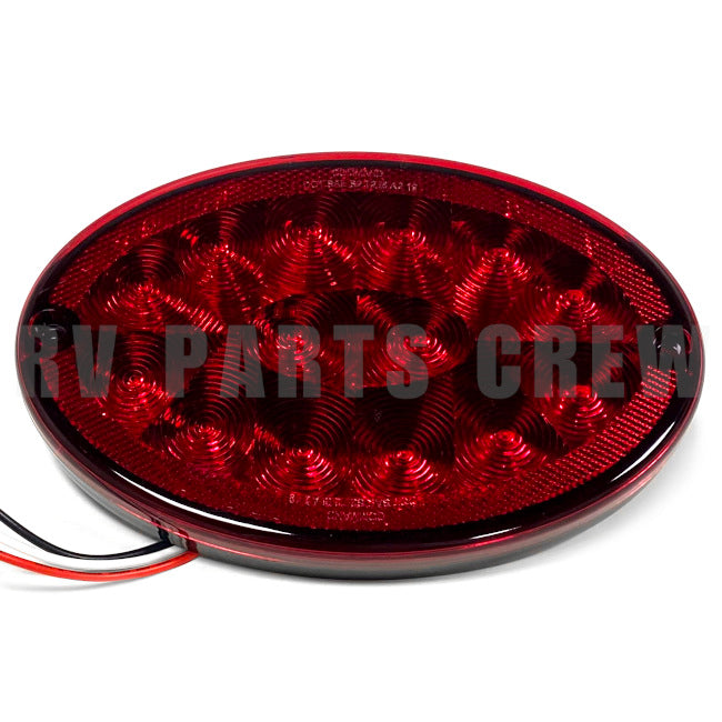 Jayco RV LED Oval Tail Light Red 2006501 | RV Parts Crew, OEM Replacement RV Parts