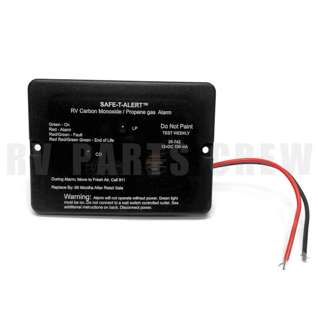 Jayco RV Carbon Monoxide / Propane (LP) Gas Alarm Detector Black 0283489 | RV Parts Crew, OEM Replacement RV & Trailer Parts