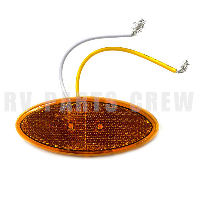 Jayco RV Amber LED Oval Clearance Light 0276304 | RV Parts Crew, OEM Replacement RV & Trailer Parts
