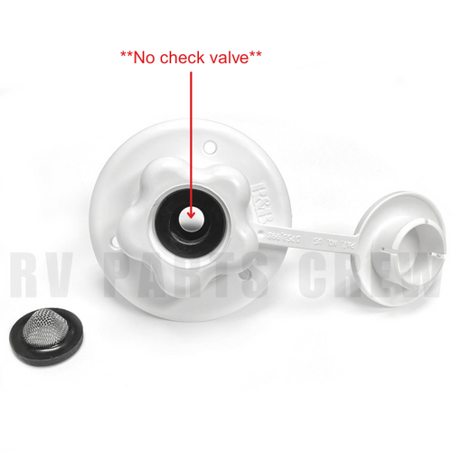 Jayco RV City Water Sprayer Tank Inlet without Check Valve 0175335
