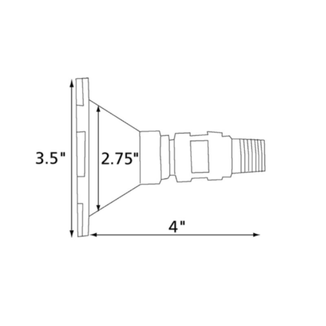 Jayco RV Quick Connect Spray Port for 2.75" Cutout 0710101 | RV Parts Crew, OEM Replacement RV & Trailer Parts