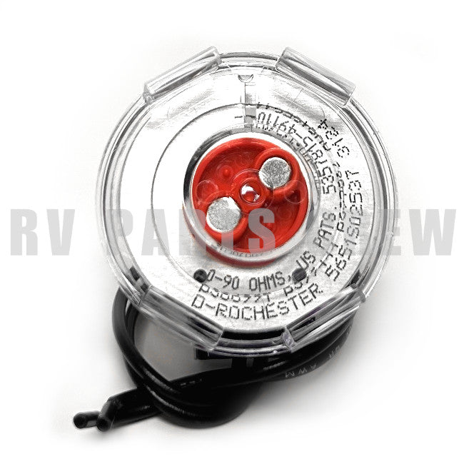 Jayco RV Propane Fuel Gauge Snap-In 90 OHM 0169588 | RV Parts Crew, OEM Replacement RV & Trailer Parts