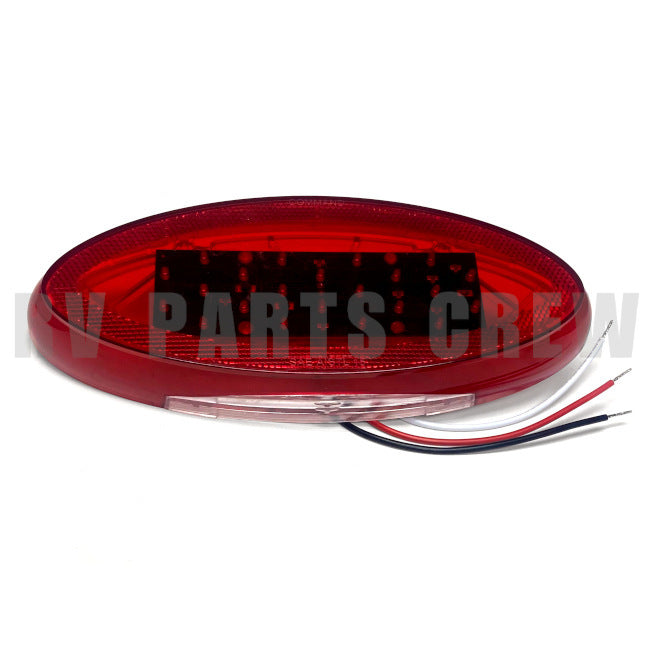Jayco RV Red Oval Tail Light 9.5" x 4" LED 0276307 | RV Parts Crew, OEM Replacement RV & Trailer Parts