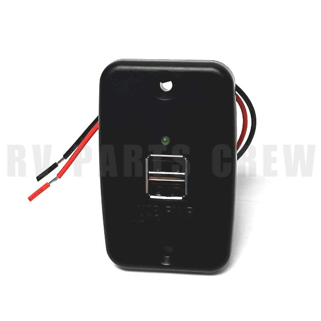 Jayco RV Dual USB Charging Port/Interface with LED Indicator 0247480 | RV Parts Crew, OEM Replacement RV & Trailer Parts