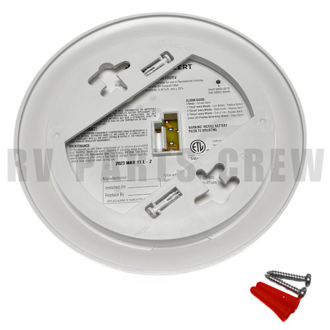 Jayco RV First Alert 1046846 Battery Operated Smoke Detector / Alarm 0196496 and 2066858 | RV Parts Crew, OEM Replacement RV & Trailer Parts