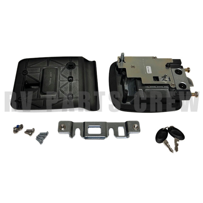 Jayco RV Bauer Entry Door Handle Lock Kit Black 0222283 | RV Parts Crew, OEM Replacement RV & Trailer Parts