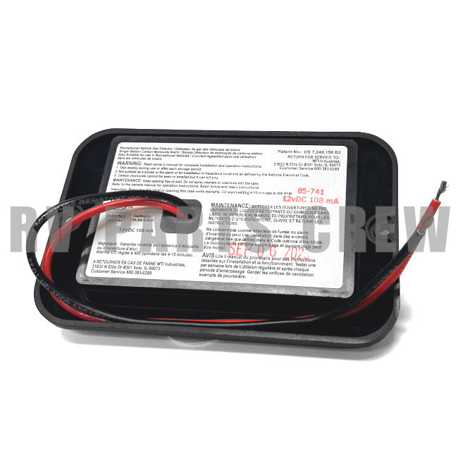 Jayco RV Safe-T-Alert Carbon Monoxide / Propane Gas Alarm Detector Black 2034397 | RV Parts Crew, OEM Replacement RV & Trailer Parts