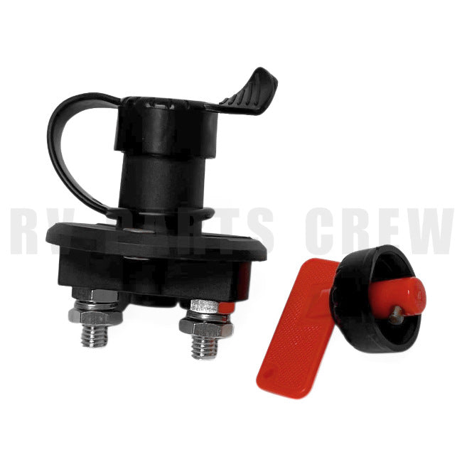 Jayco RV Battery Isolator Switch Disconnect 12 V with Red Key 2043933 | RV Parts Crew, OEM Replacement RV & Trailer Parts