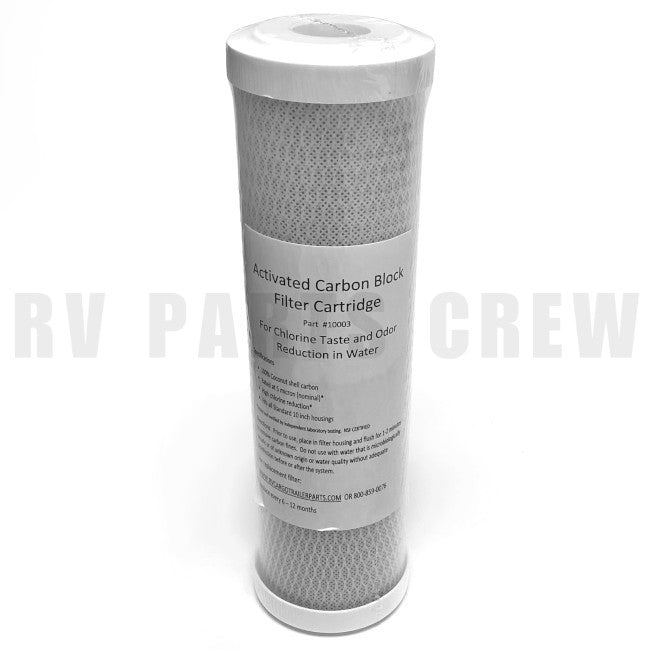 Jayco RV Carbon Block Water Filter Cartridge 10" Standard 0230807 | RV Parts Crew, OEM Replacement RV & Trailer Parts