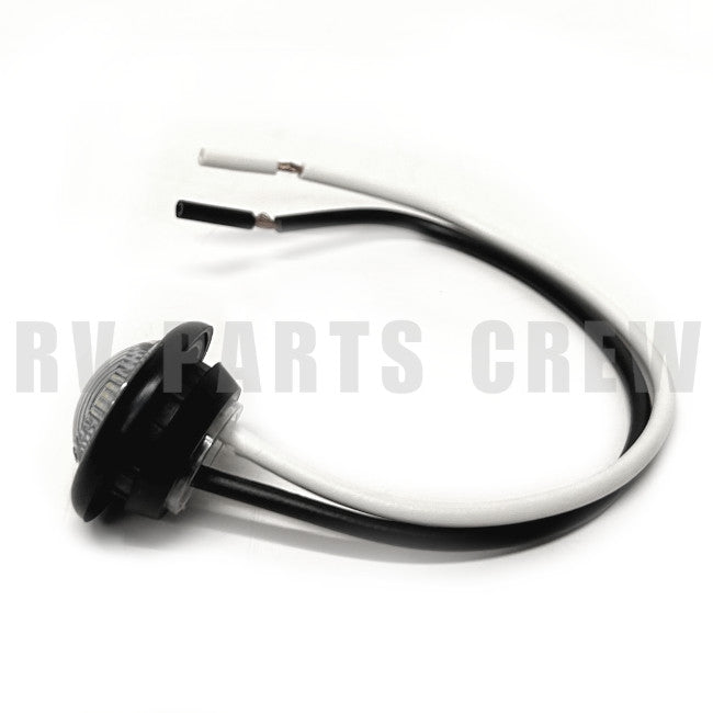 Jayco RV Round 3/4" Clearance Light White LED Clear Lens 0340784 | RV Parts Crew, OEM Replacement RV & Trailer Parts