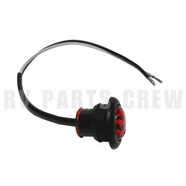 Jayco RV TecNiq Round 3/4" Clearance Light Red (Curved Lens, 1" Deep) 0276117 | RV Parts Crew, OEM Replacement RV & Trailer Parts