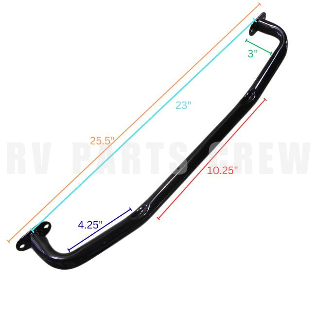 Jayco RV 23" Steel Grab Handle Bar Black 0331844  | RV Parts Crew, OEM Replacement RV & Trailer Parts