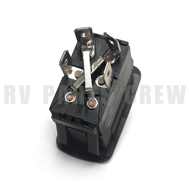 Jayco RV Rocker Switch 30AMP Mom-On/Off Black 4-Prong 0262013 | RV Parts Crew, OEM Replacement RV & Trailer Parts