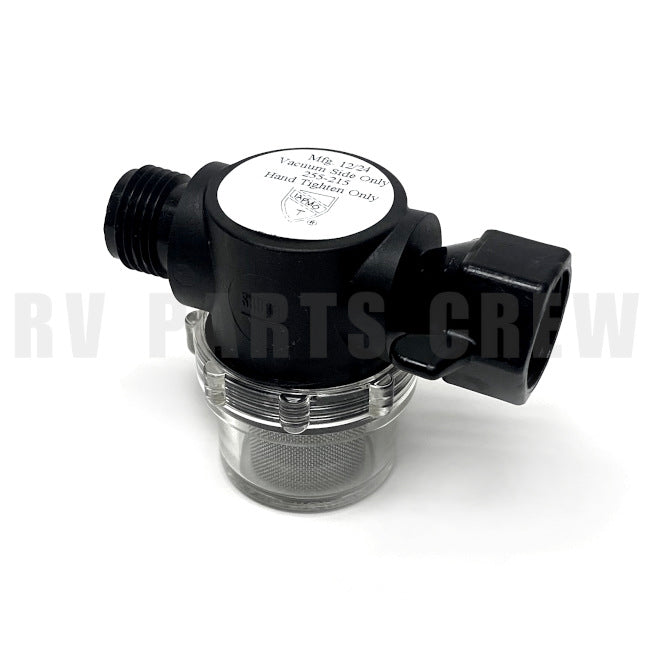Jayco RV Shurflo Water Pump Inlet Strainer #255-215 with 1/2" NPT 2049015 | RV Parts Crew, OEM Replacement RV & Trailer Parts