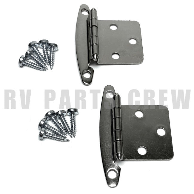 Jayco RV Cabinet Hinge in Satin Nickel 2-Pack 0175409 | RV Parts Crew, OEM Replacement RV & Trailer Parts