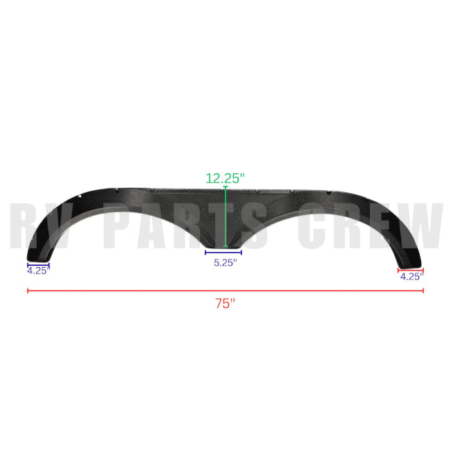 Jayco RV Tandem Fender Skirt 75" Black 2044730 | RV Parts Crew, OEM Replacement RV & Trailer Parts