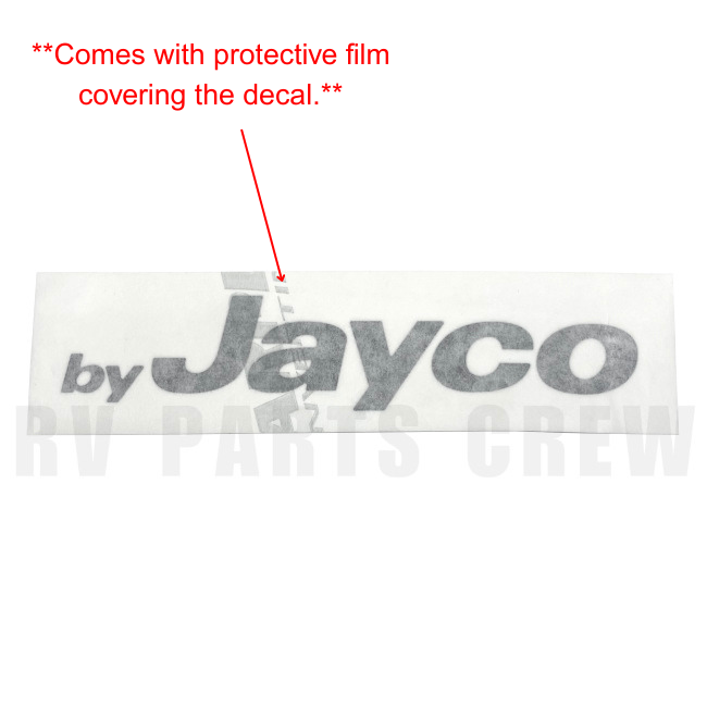 Jayco RV "By Jayco" Logo Decal 1.51" x 7" Black 2024039 | RV Parts Crew, OEM Replacement RV & Trailer Parts